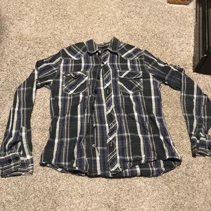 Reclaim Plaid Button-up